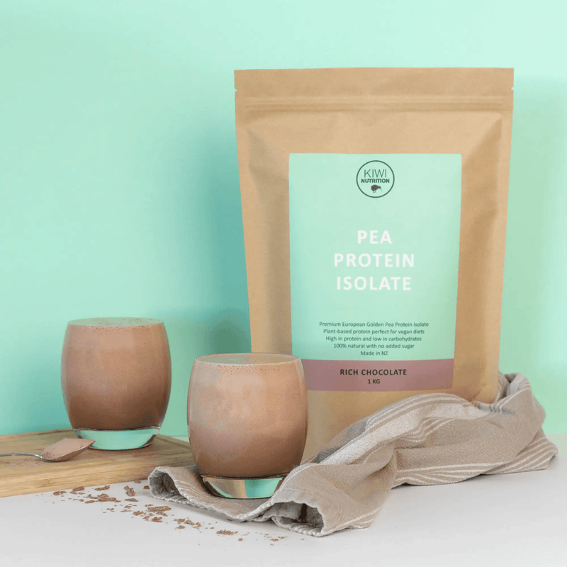 Kiwi Nutrition Plant Based Protein Pea Protein Powder - Chocolate 1kg Pea Protein Powder - Chocolate 1kg | NZ