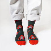 Barekind NZ Original Crew Cut Socks Save the Orangutans Bamboo Socks Save the Orangutans Bamboo Socks