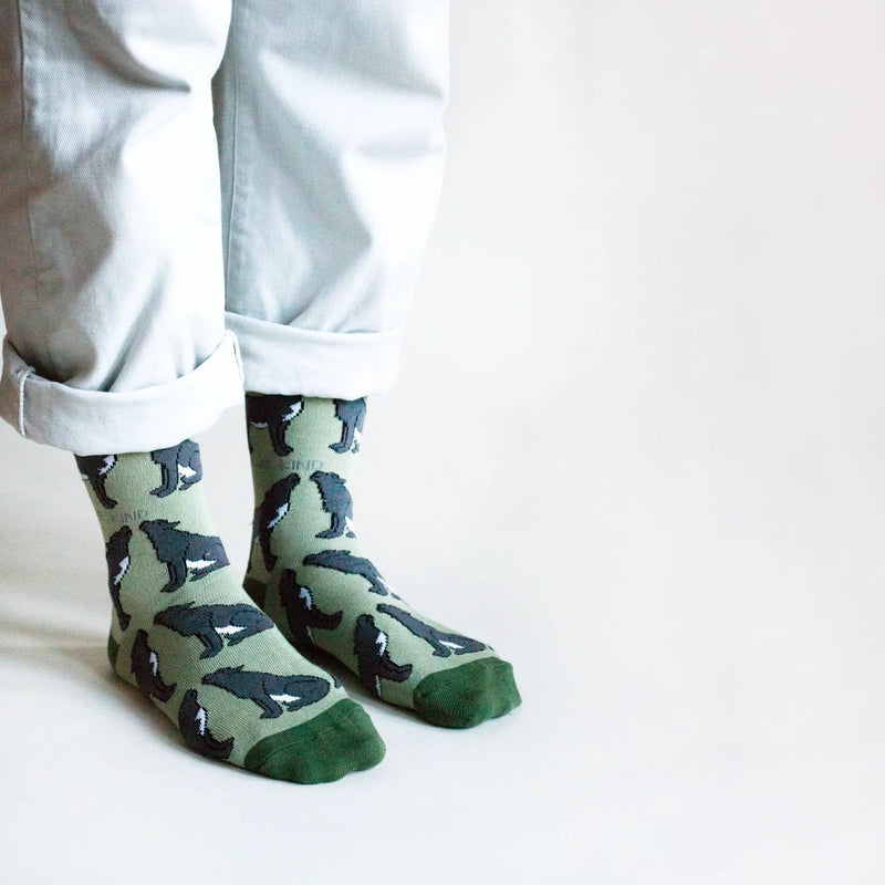 Barekind NZ Socks Save the Wolves Bamboo Socks Save the Wolves Bamboo Socks