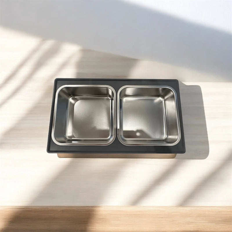 DogTreatNZ Adjustable Dog Bowl Adjustable Dog Feeding Bowl With Height Settings