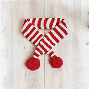 DogTreatNZ Cozy Knitted Dog Scarves With Pom Pom Tassels For Cold Weather Cozy Knitted Dog Scarves With Pom Pom Tassels