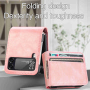 salelink.co.nz Unbranded Samsung Z Flip 4 Case Samsung Z Flip 4 Case - Wallet Leather Flip | Action Outdoors NZ