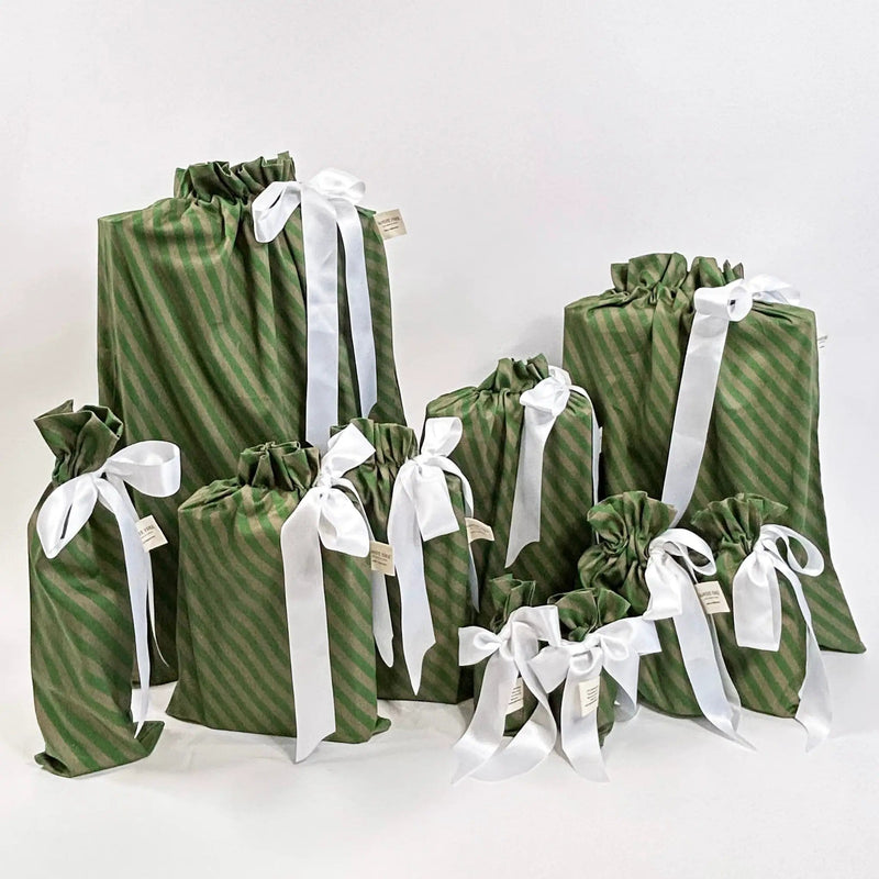 Waste Free Celebrations Fabric Gift Bags Pooches Stripey (Reusable Gift Bag Set) Pooches Stripey (Reusable Gift Bag Set)