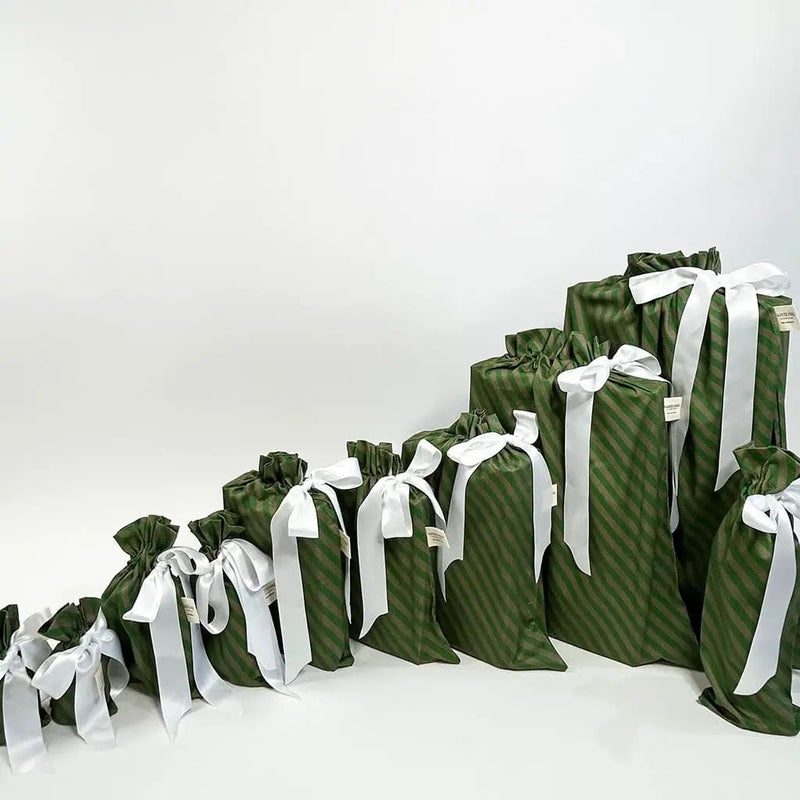Waste Free Celebrations Fabric Gift Bags Pooches Stripey (Reusable Gift Bag Set) Pooches Stripey (Reusable Gift Bag Set)