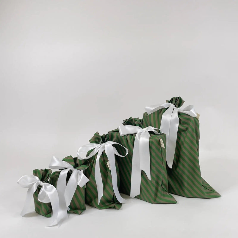 Waste Free Celebrations Fabric Gift Bags Pooches Stripey (Reusable Gift Bag Set) Pooches Stripey (Reusable Gift Bag Set)