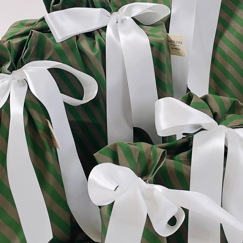 Waste Free Celebrations Fabric Gift Bags Pooches Stripey (Reusable Gift Bag Set) Pooches Stripey (Reusable Gift Bag Set)