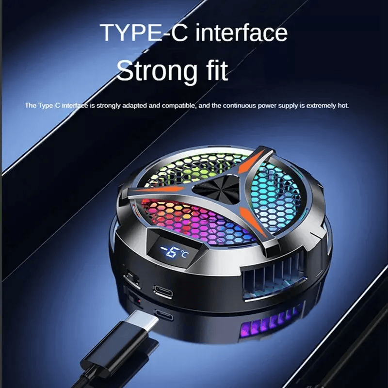 Tablet Radiator Tablet Cooler RGB Lighting 10cm Magnetic – view 5