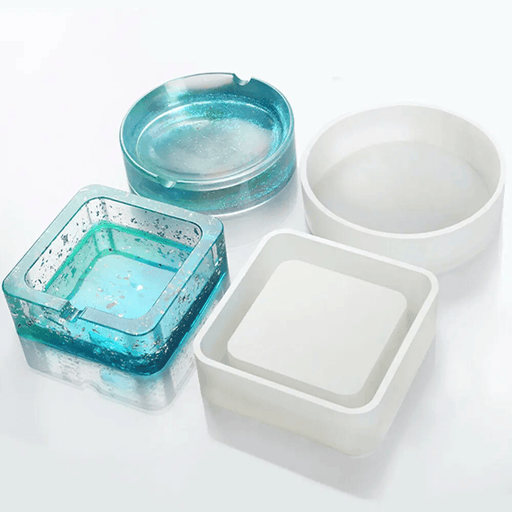 Square Ashtray Silicone Resin Mould for Epoxy Casting and Jewelry Making – view 2