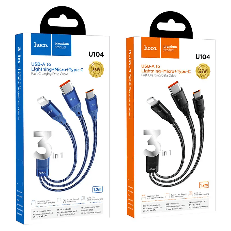 3in1 Charging Cable Type C Lightning Micro USB – view 4