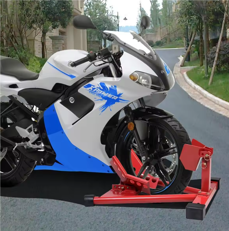 Motorcycle Front Wheel Chock Stand by salelink.co.nz
