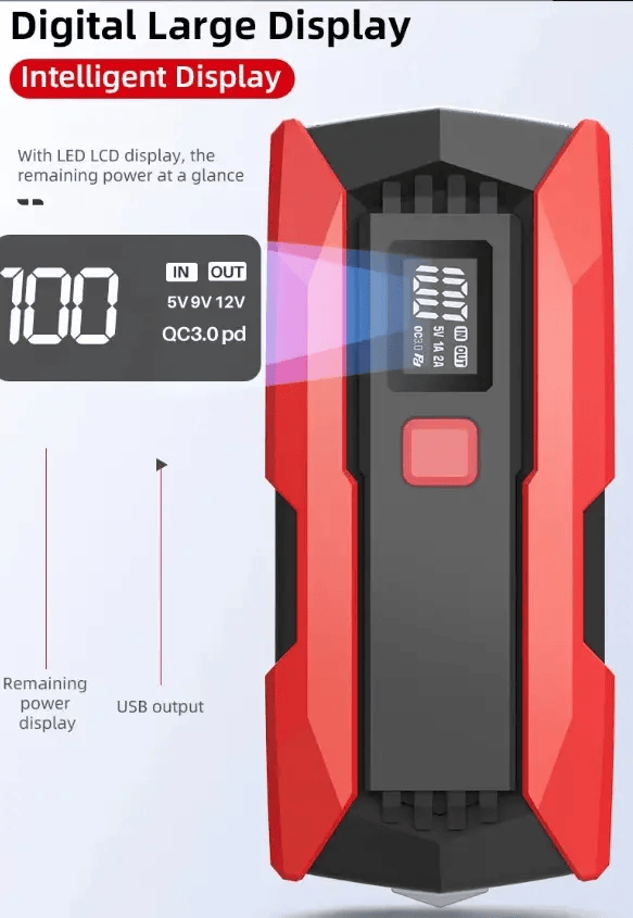salelink.co.nz Unbranded 20000mAh Car Jump Starter Fast Charging 20000mAh Car Jump Starter Two Way 65W PD Fast Charge