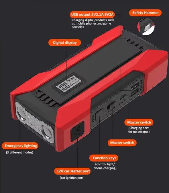 salelink.co.nz Unbranded Car Jump Starter 10000mAh Car Jump Starter 10000mAh | Action Outdoors NZ