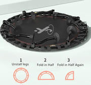 48'' Foldable Trampoline Rebounder with Adjustable Handle – view 3