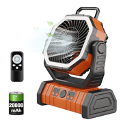 salelink.co.nz Unbranded Camping Fan with LED Lantern Camping Fan with LED Lantern | Action Outdoors NZ