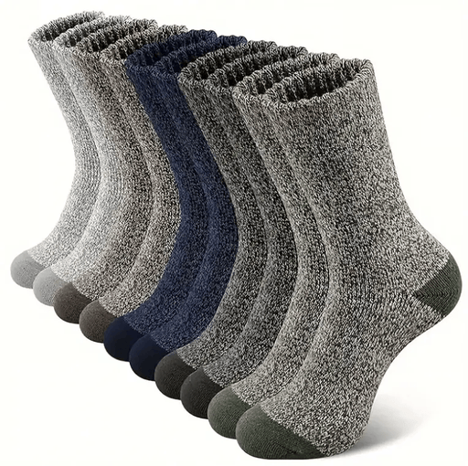salelink.co.nz Unbranded 5 Pair Merino Wool Socks for Men Thick 5 Pair Merino Wool Socks for Men Thick | Action Outdoors NZ