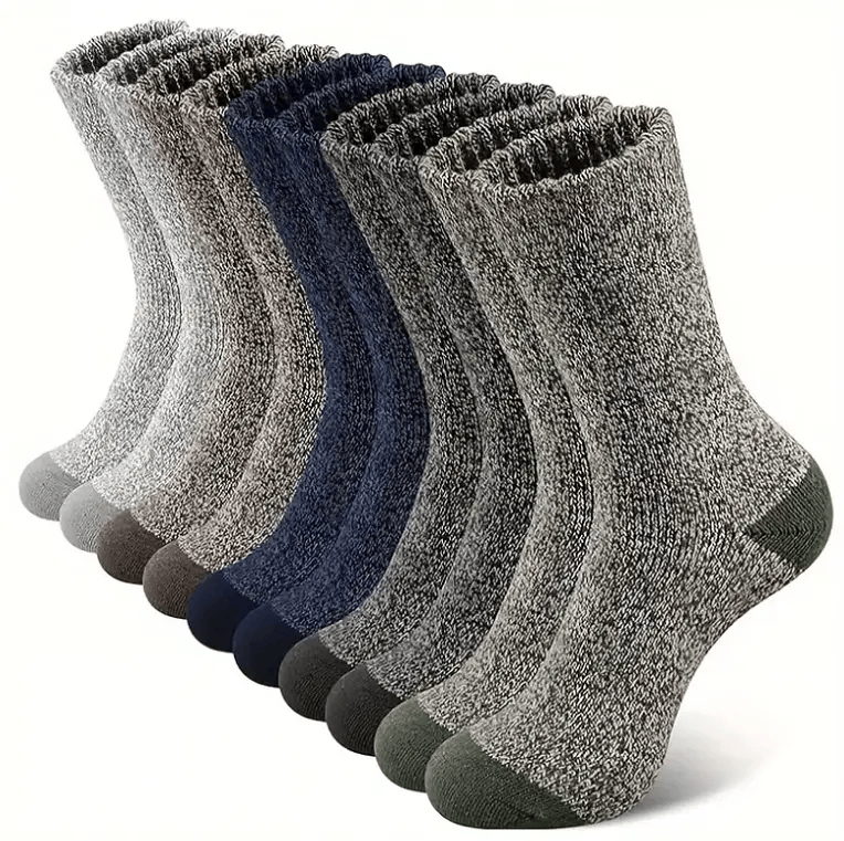 salelink.co.nz Unbranded 5 Pair Merino Wool Socks for Men Thick 5 Pair Merino Wool Socks for Men Thick | Action Outdoors NZ