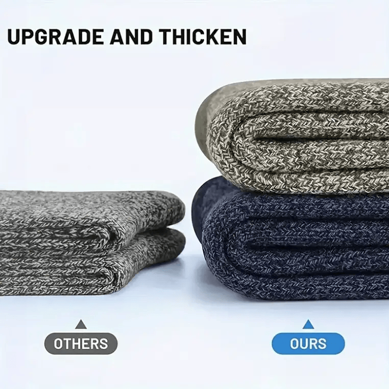 salelink.co.nz Unbranded 5 Pair Merino Wool Socks for Men Thick 5 Pair Merino Wool Socks for Men Thick | Action Outdoors NZ