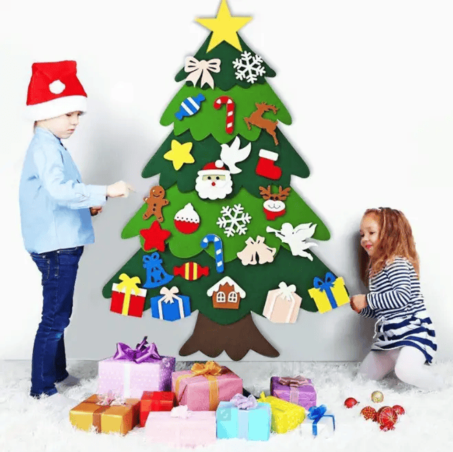 salelink.co.nz Unbranded DIY Felt Christmas Tree Set DIY Felt Christmas Tree Set (PR5126 (3)) | Action Outdoors NZ