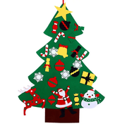 salelink.co.nz Unbranded DIY Felt Christmas Tree Set DIY Felt Christmas Tree Set (PR5126 (4)) | Action Outdoors NZ