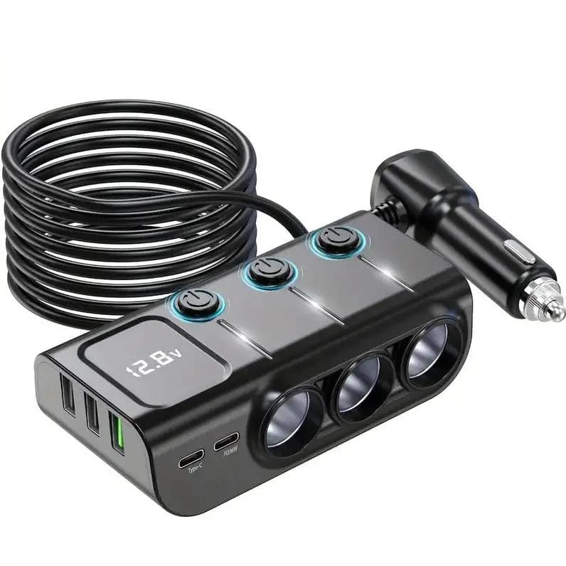 PD Fast Charging Car Lighter Adapter Splitter Cigarette Lighter Socket – view 1