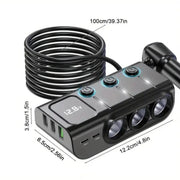 PD Fast Charging Car Lighter Adapter Splitter Cigarette Lighter Socket – view 2