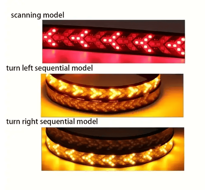 LED Tailgate Light Bar Strip 12V Flexible Switchback Red Amber Turn Signal Light – view 5