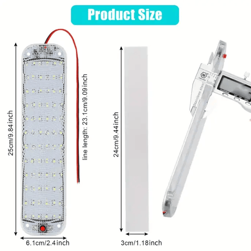 12V 24V LED Car Interior Lights Roof Doom Light White Camper Van Boat Caravan – view 2