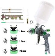 salelink.co.nz Unbranded Spray Gun HVLP Gravity Gun HVLP Gravity Feed Spray Gun Kit With Three Tips