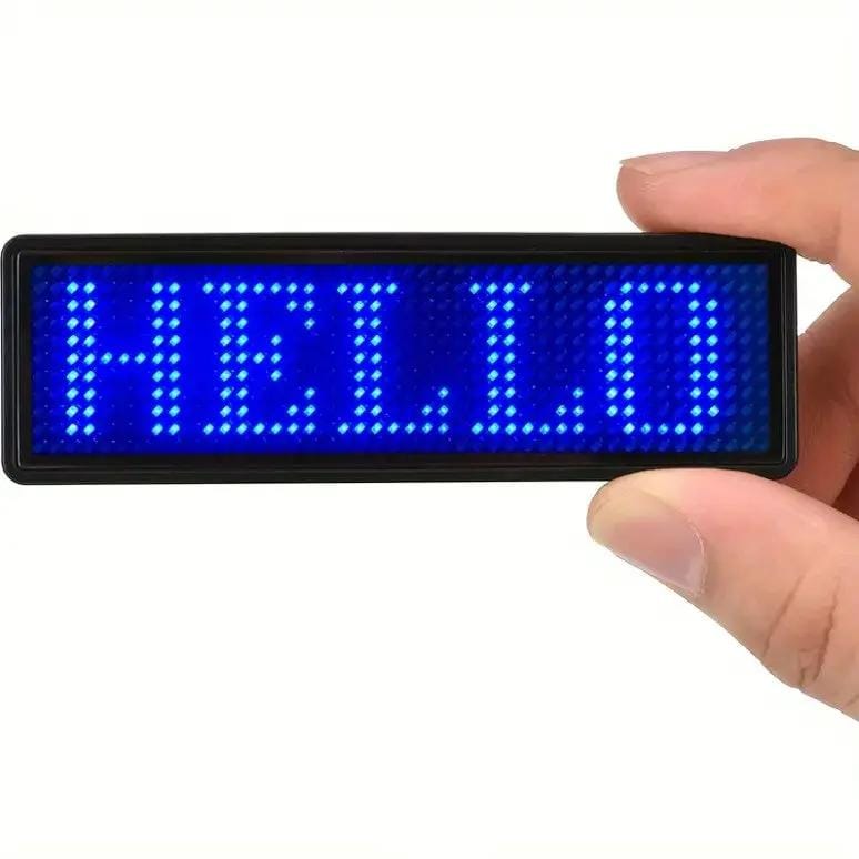 salelink.co.nz Unbranded LED Name Badge Tag - Blue LED Name Badge Tag - Blue | Action Outdoors NZ