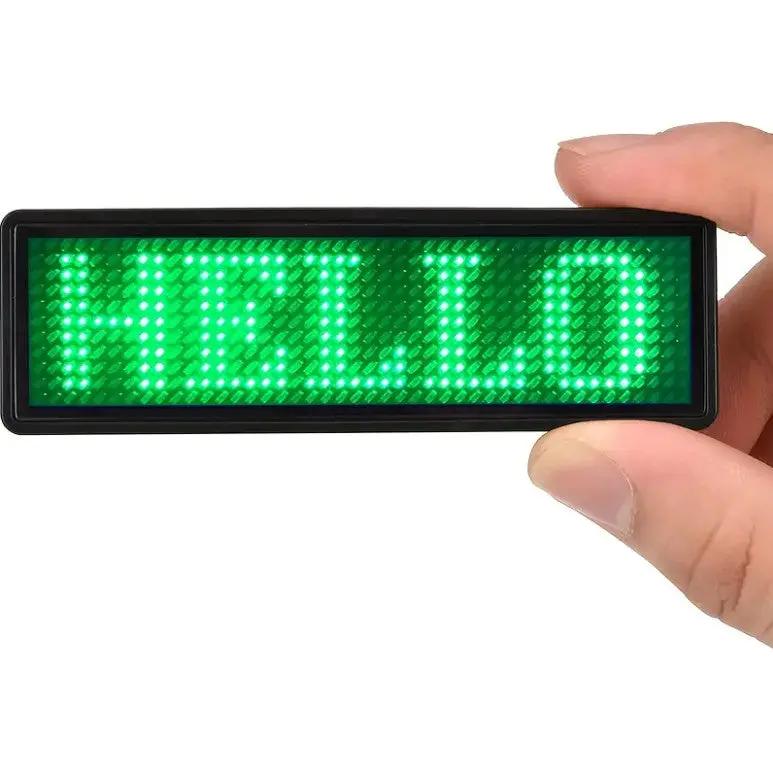 salelink.co.nz Unbranded LED Name Badge Tag - Green LED Name Badge Tag - Green | Action Outdoors NZ