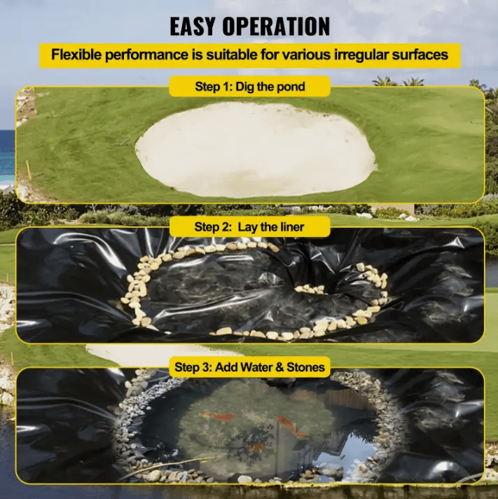 salelink.co.nz Unbranded Pond Liner 4.6x6m 0.5mm LDPE Pond Liner 4.6x6m 0.5mm LDPE | Action Outdoors NZ