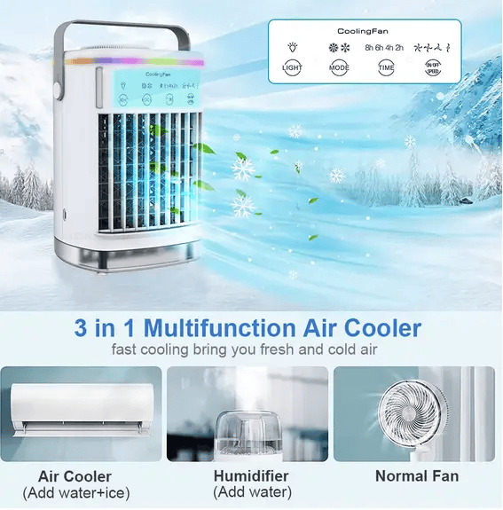 salelink.co.nz Unbranded Portable Mini Air Cooler Portable Mini Air Cooler | Action Outdoors NZ