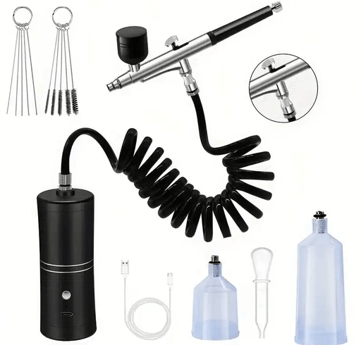 Airbrush Kit with Compressor Wireless Rechargeable – view 1