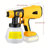 Cordless Spray Gun Paint Sprayer Fits Dewalt 18V Battery – view 6