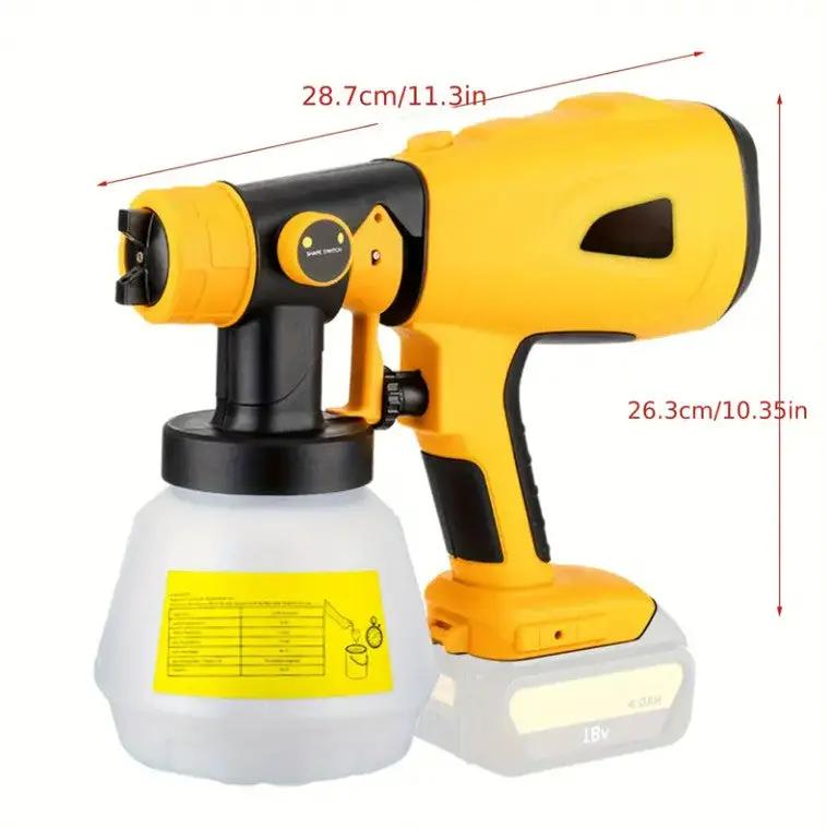 Cordless Spray Gun Paint Sprayer Fits Dewalt 18V Battery – view 6