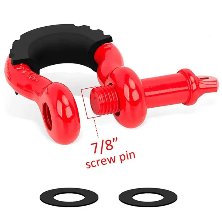 salelink.co.nz Unbranded 2 Pack D Ring Shackle 3/4" with 7/8" Screw Pin Two Pack D Ring Shackle Three Quarter Inch Screw Pin