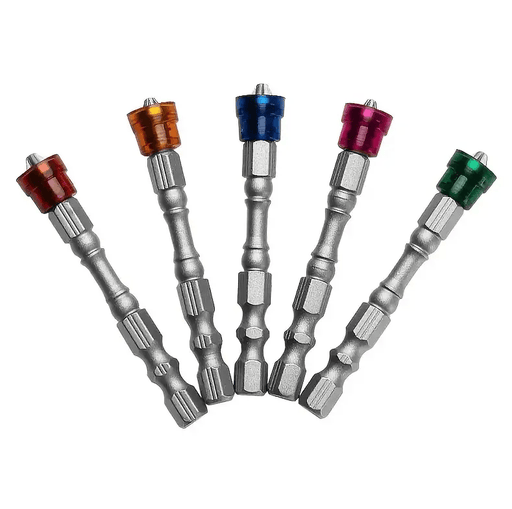 5pcs Magnetic Drill Bit Set - 65mm S2 Steel Phillips Head, 1/4 Inch Hex Shank For Power Screwdriver – view 1