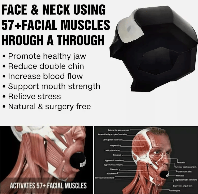 salelink.co.nz Unbranded BLACK Face Exerciser Ball Neck Toner BLACK Face Exerciser Ball Neck Toner | Action Outdoors NZ