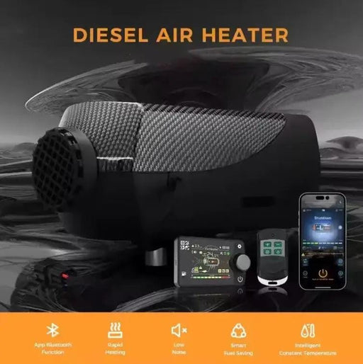 salelink.co.nz Unbranded 12V 5KW Diesel Air Heater Bluetooth App 12V 5KW Diesel Air Heater Bluetooth App | Action Outdoors NZ