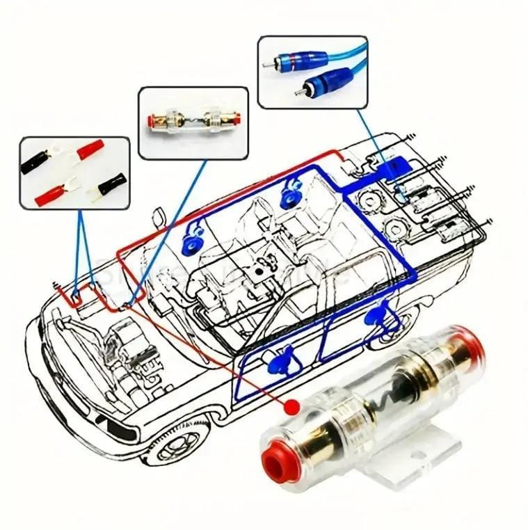 salelink.co.nz Unbranded 1500w Car Amplifier Wiring Kit 1500w Car Amplifier Wiring Kit | Action Outdoors NZ