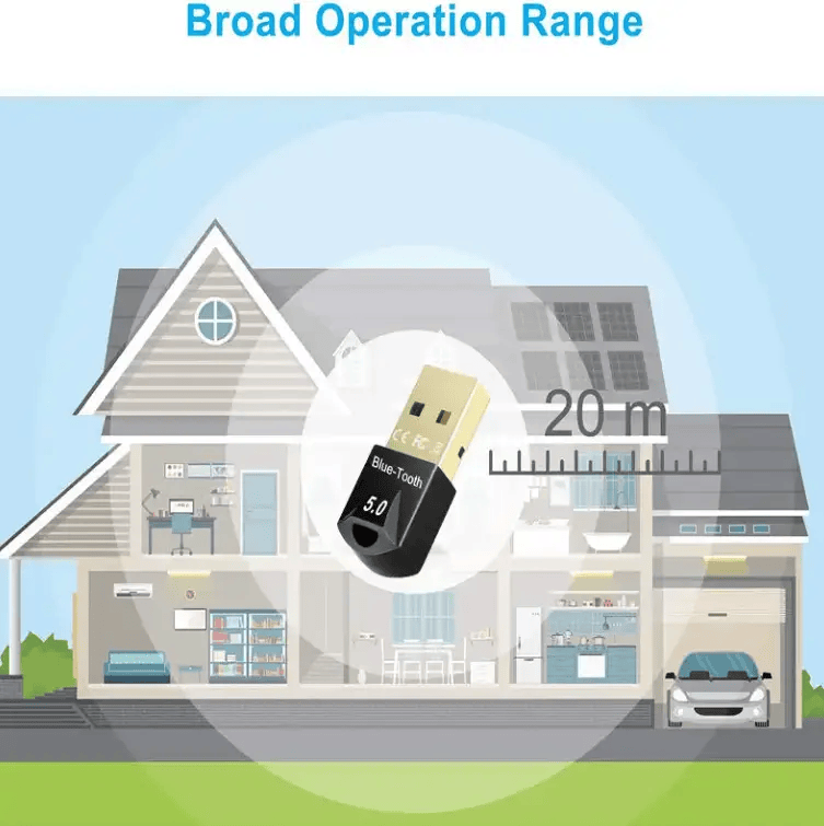salelink.co.nz Unbranded Bluetooth 5.0 Dongle Adapter Receiver Bluetooth 5.0 Dongle Adapter Receiver | Action Outdoors NZ