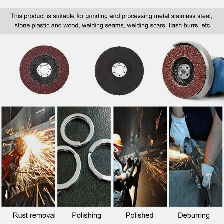 50Pcs Abrasive 5'' 125MM Metal Sanding Flap Disc Angle Grinder 80 Grit – view 4