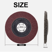50Pcs Abrasive 5'' 125MM Metal Sanding Flap Disc Angle Grinder 80 Grit – view 6