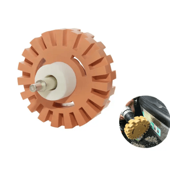 4inch Rubber Eraser Wheel Adhesive Remover Vinyl Decal Graphics Removal Tool – view 4