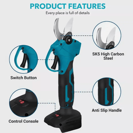 18V Cordless Pruning Shears Brushless Electric fits Makita Battery – view 2