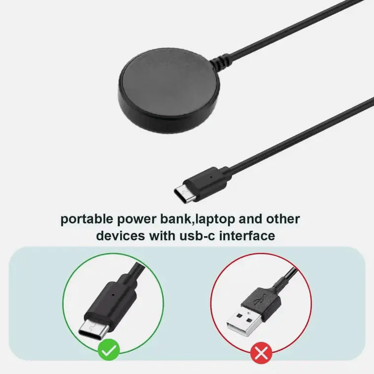 Type C USB-C Charger Cable For Samsung Galaxy Watch 7 6 5 4 3 Active 1 2 3 – view 2