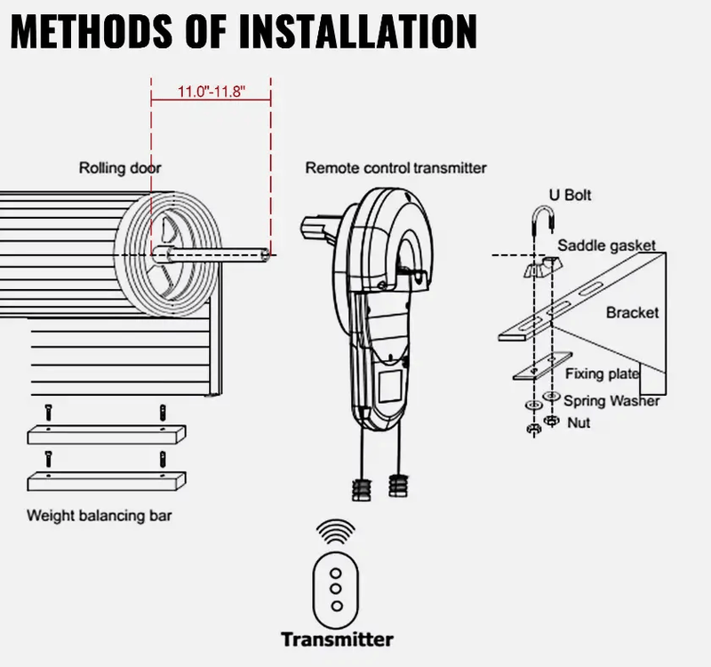 salelink.co.nz Unbranded Automatic Roller Door Opener Garage Automatic Roller Door Opener Garage | Action Outdoors NZ