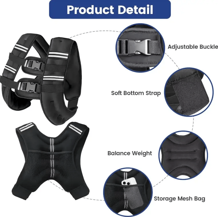 salelink.co.nz Unbranded Weighted Vest - 8KG Weighted Vest - 8KG | Action Outdoors NZ