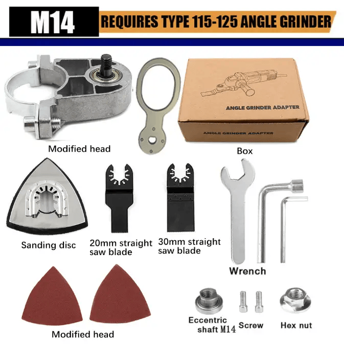M14 Angle Grinder Converter Oscillating Tool Adapter – view 2