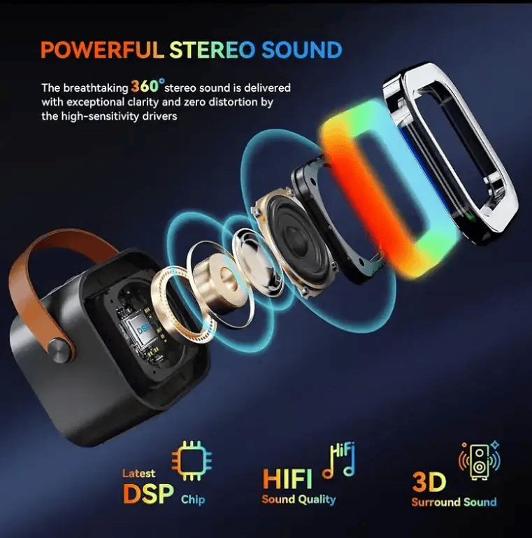 Bluetooth Singing Speaker Karaoke Player with 2 Wireless Microphones – view 2